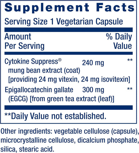 LIFE EXTENSION - Life Extension Cytokine Suppress with EGCG 30 Capsulas - The Red Vitamin MX - Suplementos Alimenticios - {{ shop.shopifyCountryName }}