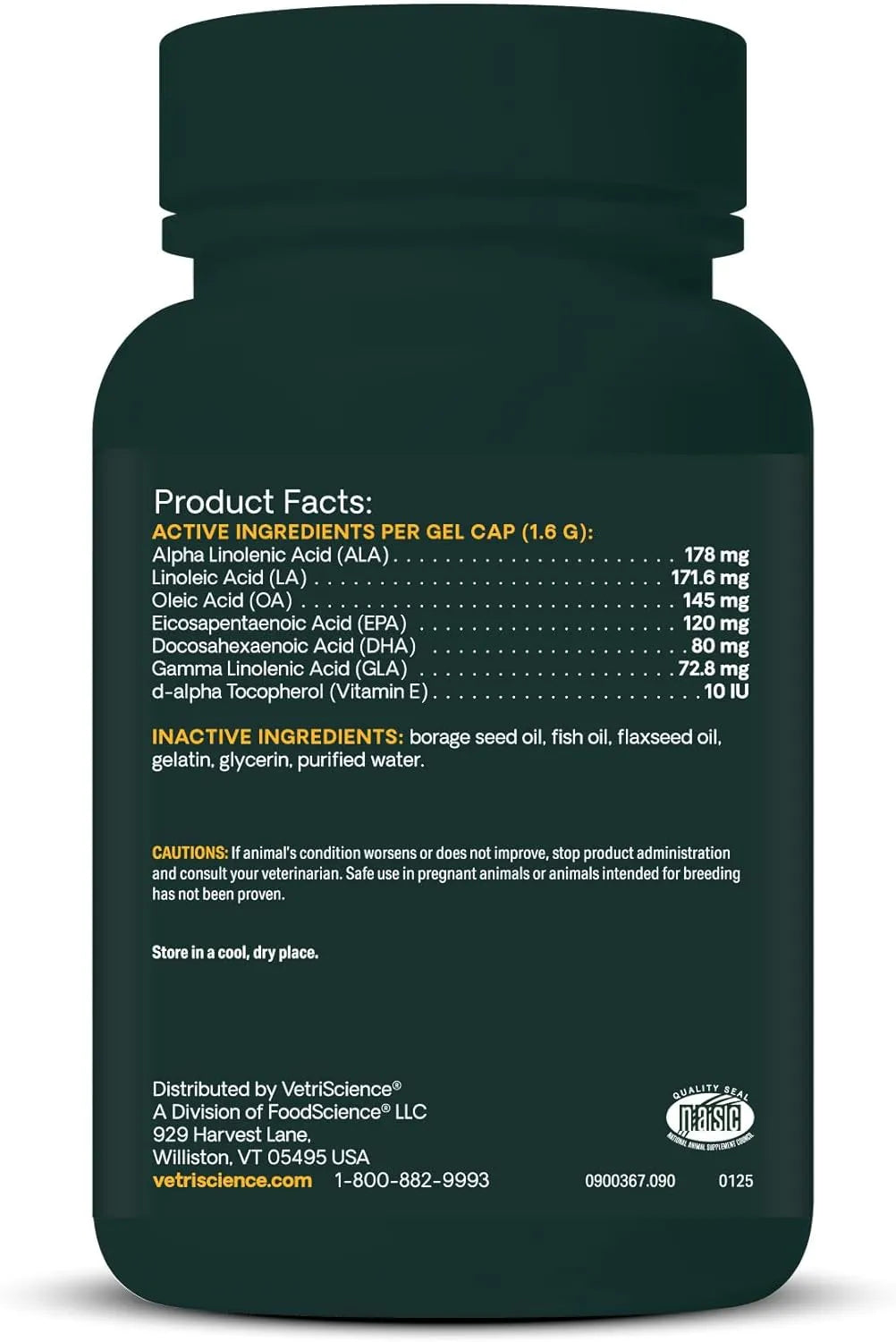 VETRISCIENCE - VetriScience Healthy Skin Omega 3, 6, 9 Fish Oil 90 Capsulas - The Red Vitamin MX - Aceite De Pescado Para Perros - {{ shop.shopifyCountryName }}