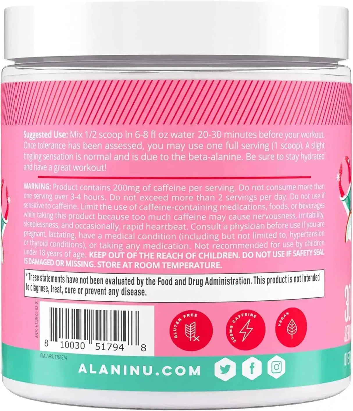 ALANI NU - Alani Nu Pre Workout Powder Hawaiian Shaved Ice 30 Servicios 255Gr. - The Red Vitamin MX - Suplementos Alimenticios - {{ shop.shopifyCountryName }}
