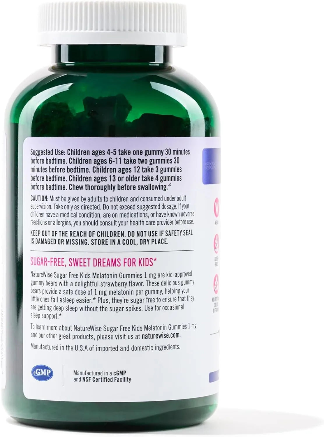 NATUREWISE - NatureWise Kids Melatonin 1Mg. Sugar-Free Gummies 180 Gomitas - The Red Vitamin MX - Suplementos Alimenticios - {{ shop.shopifyCountryName }}