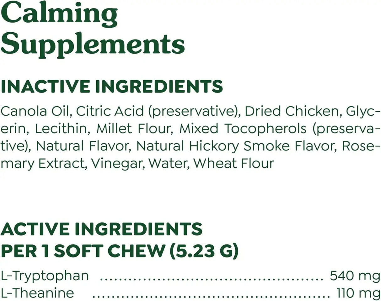 GREENIES - Greenies Supplements Calming Chews for Dogs Chicken Flavor 40 Masticables - The Red Vitamin MX - Relajantes Para Perros - {{ shop.shopifyCountryName }}