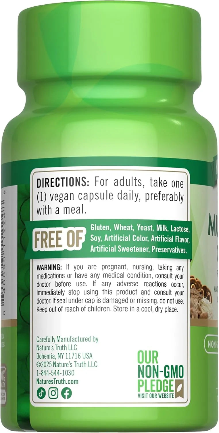 NATURE'S TRUTH - Nature's Truth Mushroom Complex 60 Capsulas - The Red Vitamin MX - Suplementos Alimenticios - {{ shop.shopifyCountryName }}