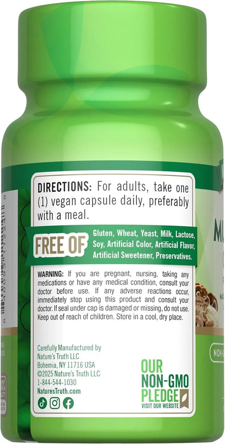 NATURE'S TRUTH - Nature's Truth Mushroom Complex 60 Capsulas - The Red Vitamin MX - Suplementos Alimenticios - {{ shop.shopifyCountryName }}