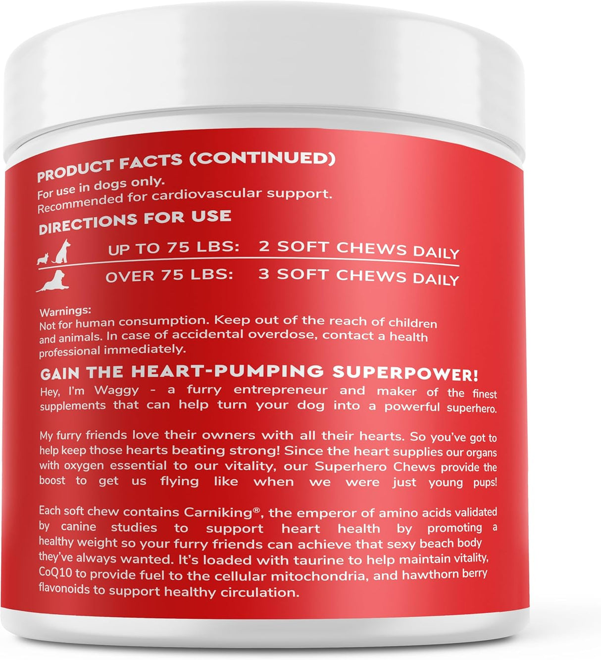 WONDER PAWS Cardio Support for Dogs 90 Masticables