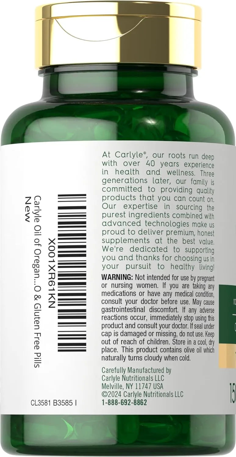CARLYLE - Carlyle Oregano Oil 4000Mg. 150 Capsulas Blandas - The Red Vitamin MX - Suplementos Alimenticios - {{ shop.shopifyCountryName }}