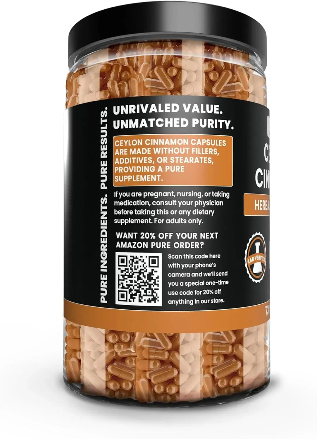 PURE ORIGINAL INGREDIENTS - Pure Original Ingredients Ceylon Cinnamon 730 Capsulas - The Red Vitamin MX - Suplementos Alimenticios - {{ shop.shopifyCountryName }}