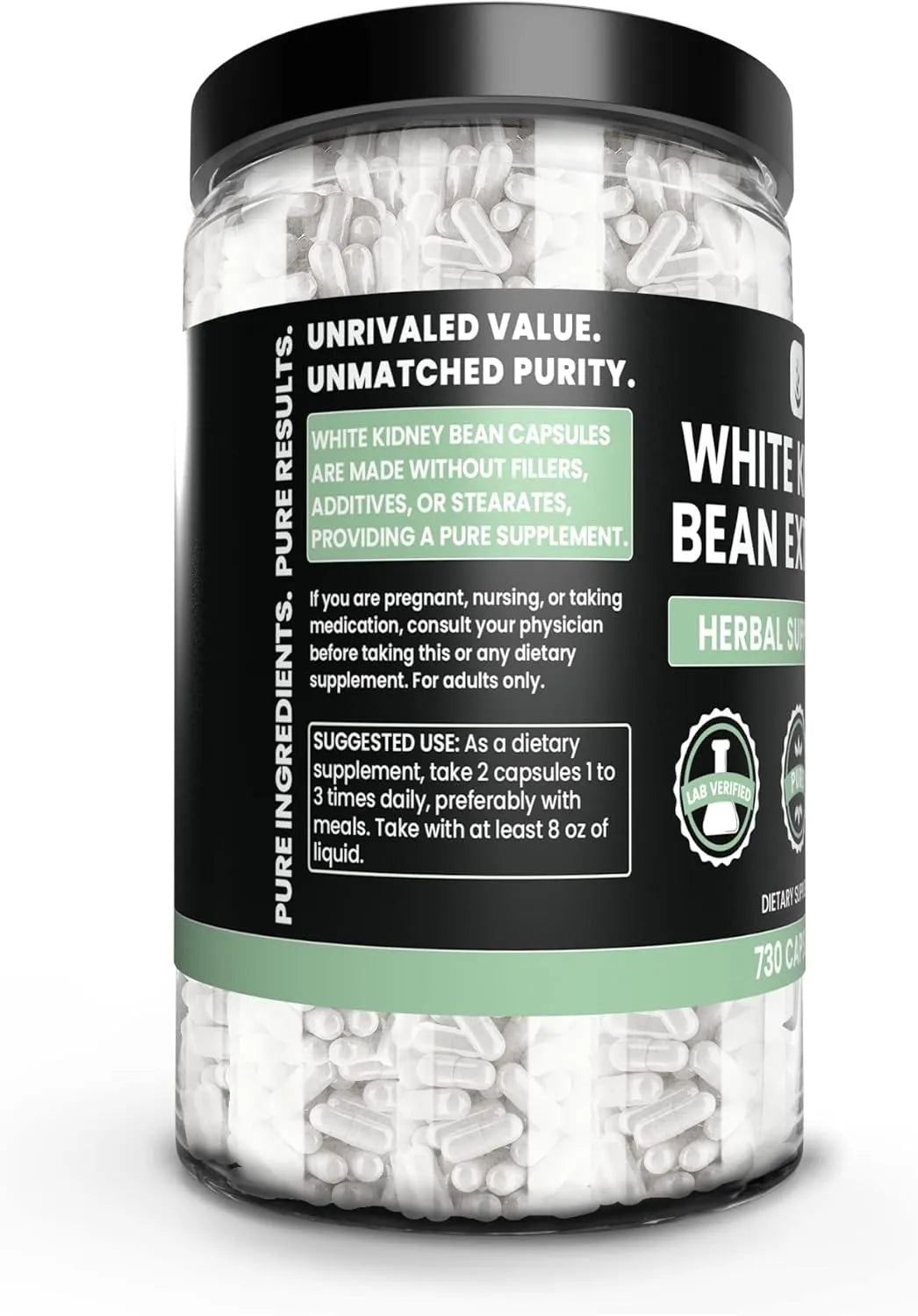 PURE ORIGINAL INGREDIENTS - Pure Original Ingredients White Kidney Bean 730 Capsulas - The Red Vitamin MX - Suplementos Alimenticios - {{ shop.shopifyCountryName }}