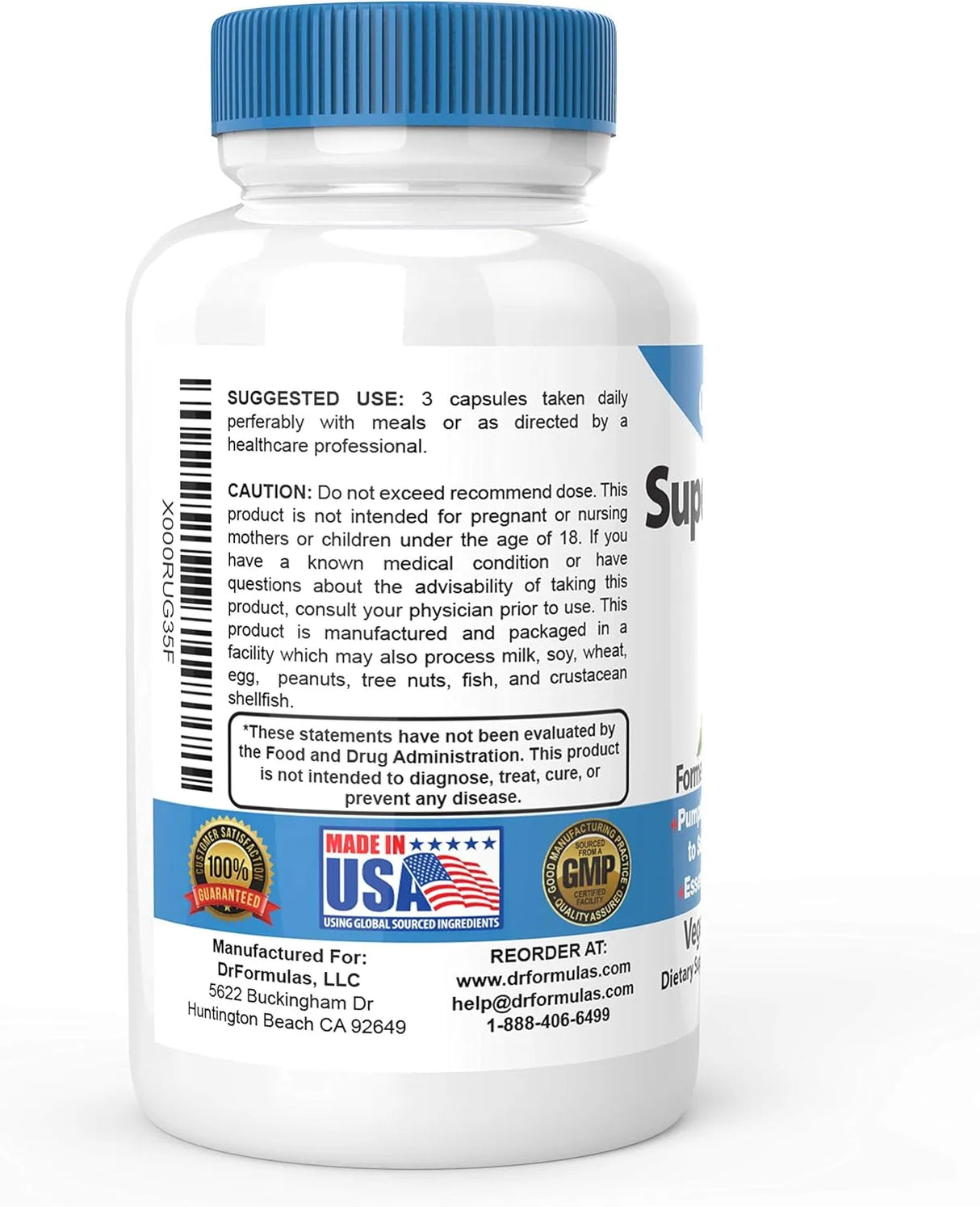 DR FORMULAS - DrFormulas Super Prostate 90 Capsulas - The Red Vitamin MX - Suplementos Alimenticios - {{ shop.shopifyCountryName }}