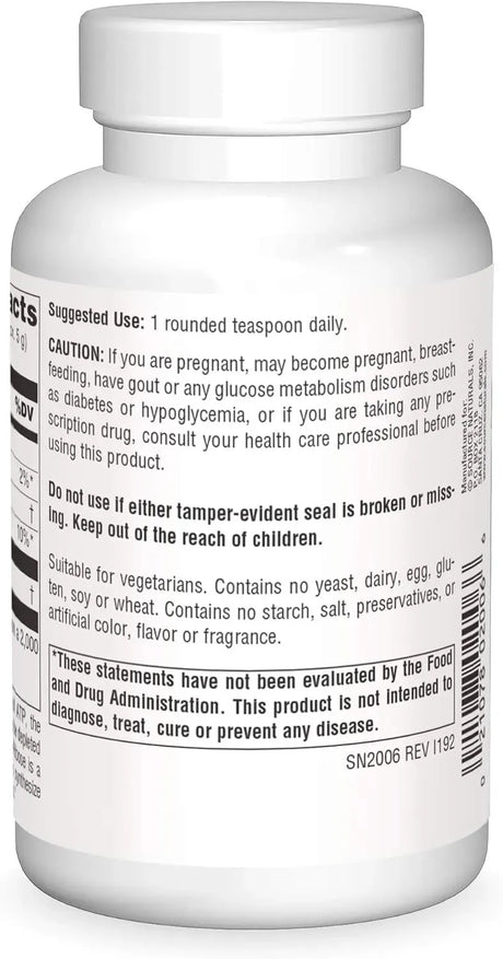 SOURCE NATURALS - Source Naturals D-Ribose Powder 100Gr. - The Red Vitamin MX - Suplementos Alimenticios - {{ shop.shopifyCountryName }}
