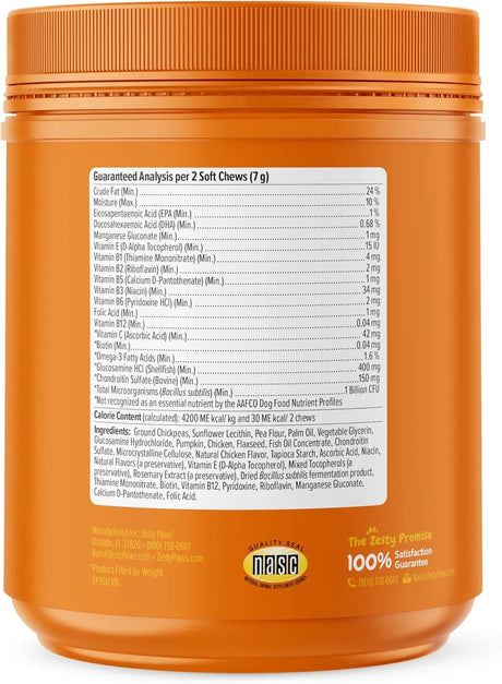 ZESTY PAWS - Zesty Paws Multivitamin Treats for Dogs Chicken Flavor 250 Masticables - The Red Vitamin MX - Cuidado De Los Ojos De Los Perros - {{ shop.shopifyCountryName }}