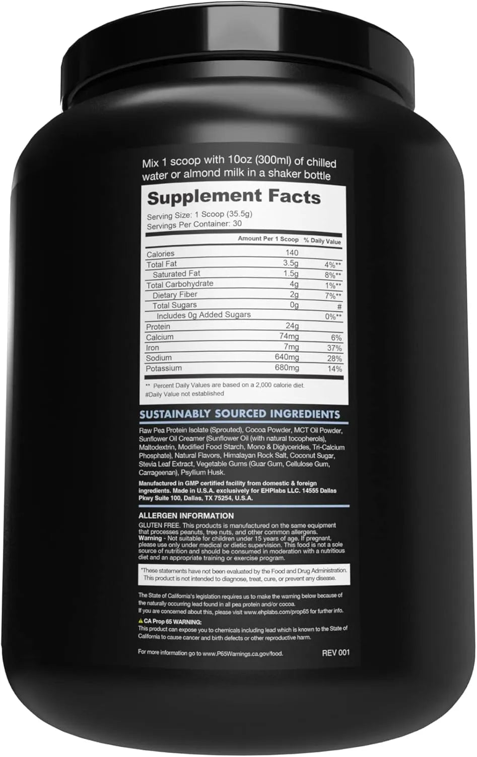 BLESSED - Blessed Vegan Protein Powder 23g of Pea Protein Cookies & Cream 1.06 Kg. - The Red Vitamin MX - Suplementos Alimenticios - {{ shop.shopifyCountryName }}