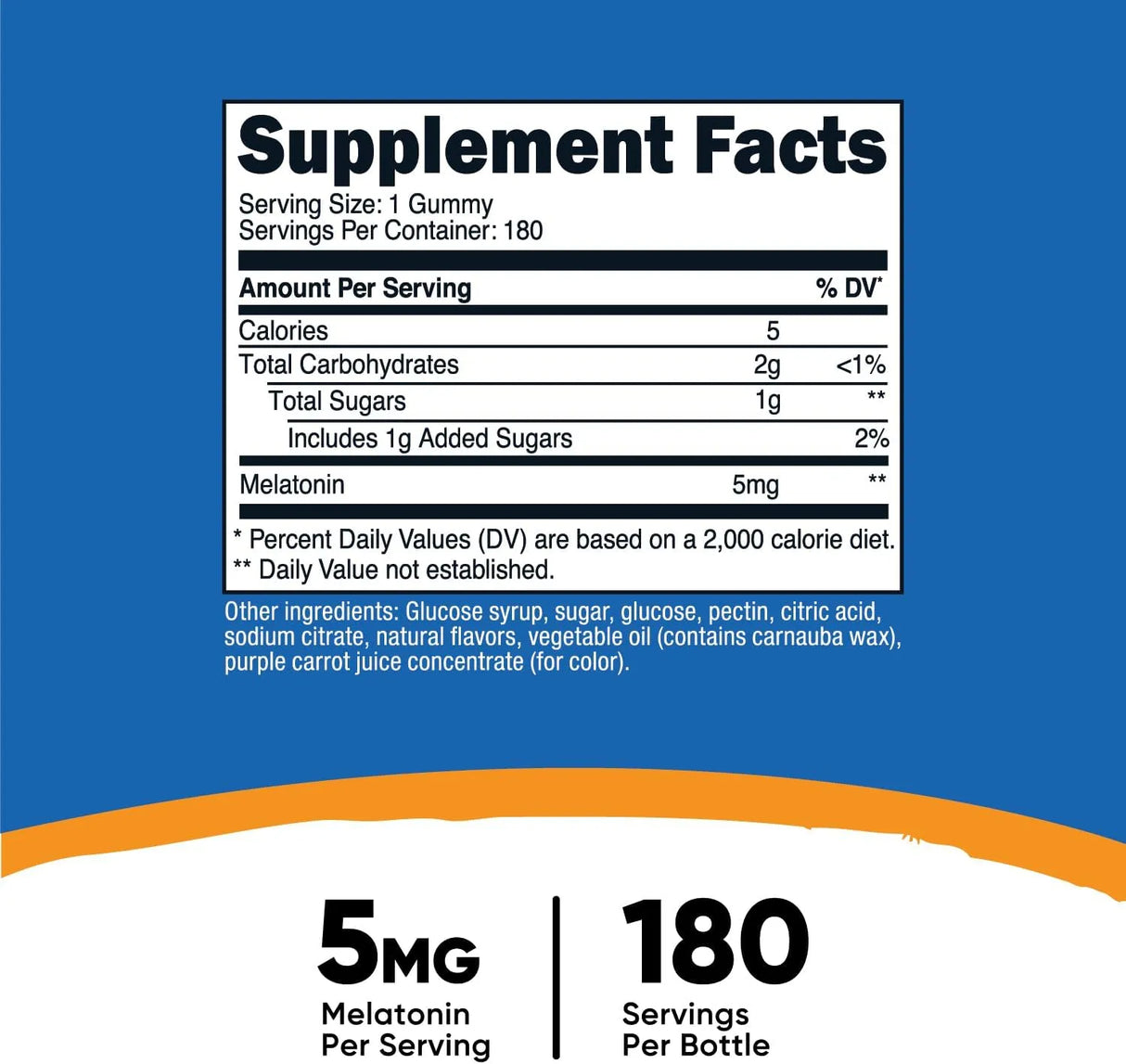 NUTRICOST - Nutricost Melatonin 5Mg. Strawberry Flavored 180 Gomitas - The Red Vitamin MX - Suplementos Alimenticios - {{ shop.shopifyCountryName }}