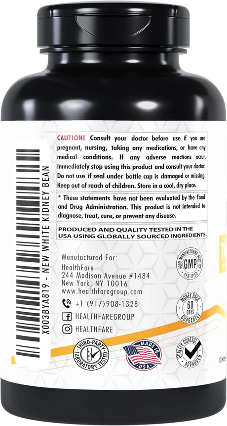 HEALTHFARE - Healthfare White Kidney Bean Extract 7500Mg. 240 Capsulas - The Red Vitamin MX - Suplementos Alimenticios - {{ shop.shopifyCountryName }}