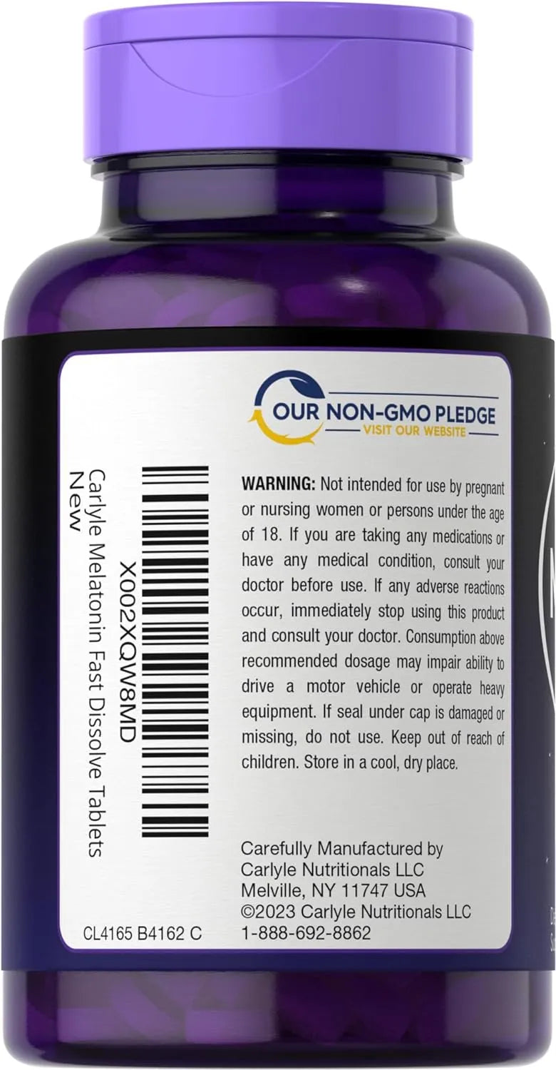 CARLYLE - Carlyle Melatonin 3 Mg. Fast Dissolve Tablets 250 Tabletas - The Red Vitamin MX - Suplementos Alimenticios - {{ shop.shopifyCountryName }}