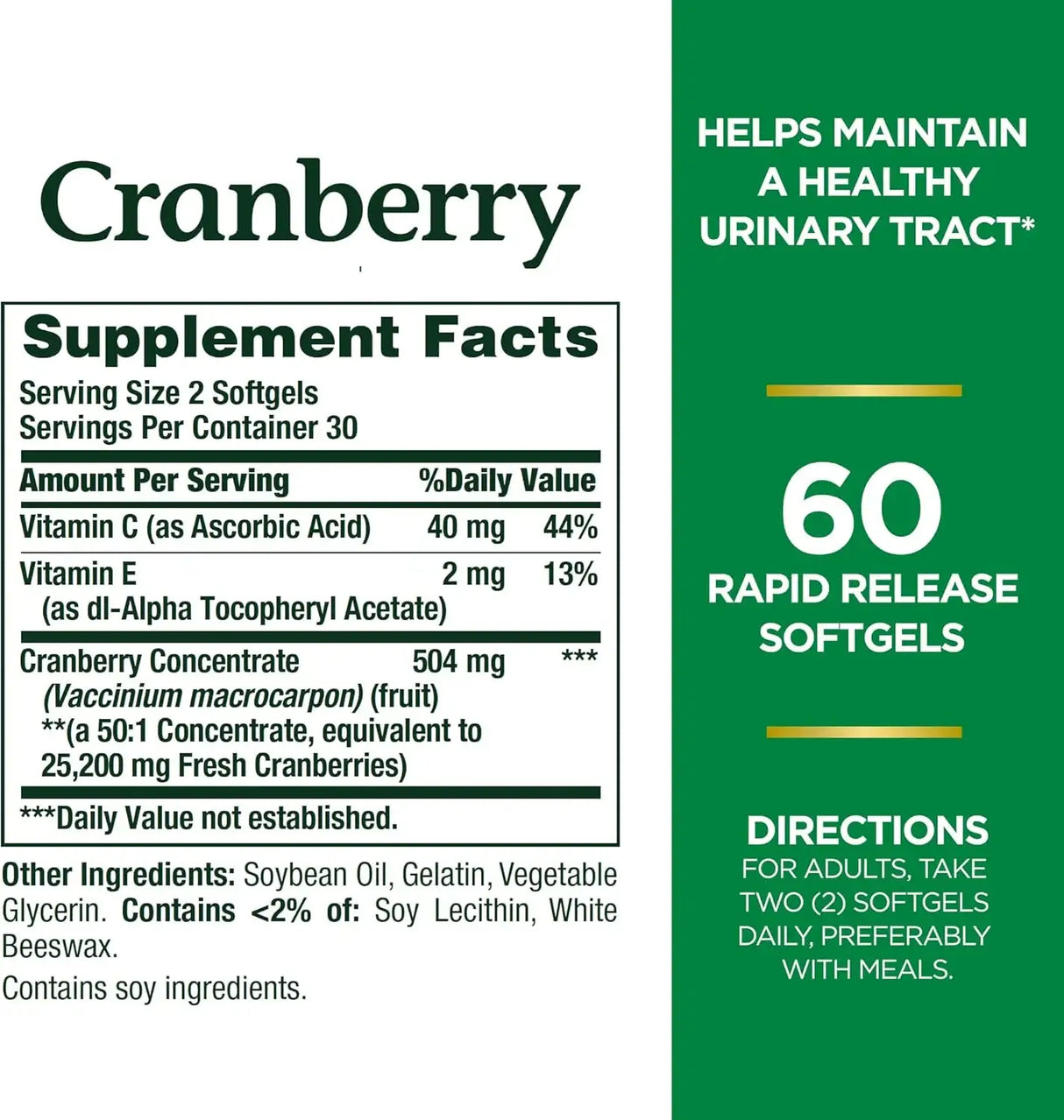 NATURE'S BOUNTY - Nature's Bounty Cranberry 25,200Mg. 60 Capsulas Blandas - The Red Vitamin MX - Suplementos Alimenticios - {{ shop.shopifyCountryName }}