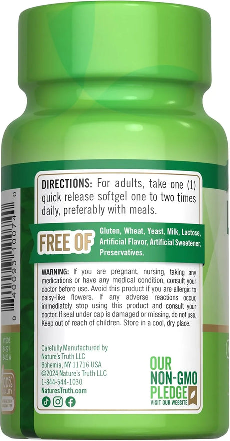 NATURE'S TRUTH - Nature's Truth Lutein and Zeaxanthin 20Mg. 39 Capsulas Blandas - The Red Vitamin MX - Suplementos Alimenticios - {{ shop.shopifyCountryName }}
