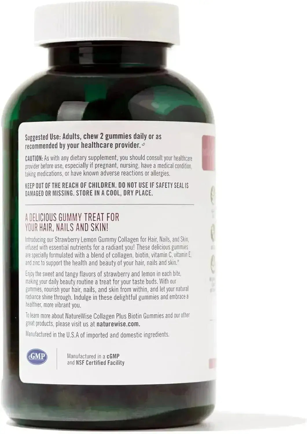 NATUREWISE - NatureWise Collagen Gummies Strawberry Lemon Flavor 180 Gomitas - The Red Vitamin MX - Suplementos Alimenticios - {{ shop.shopifyCountryName }}