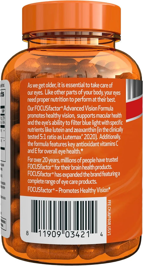 FOCUS FACTOR - Focus Factor Advanced Vision Formula 60 Capsulas - The Red Vitamin MX - Suplementos Alimenticios - {{ shop.shopifyCountryName }}