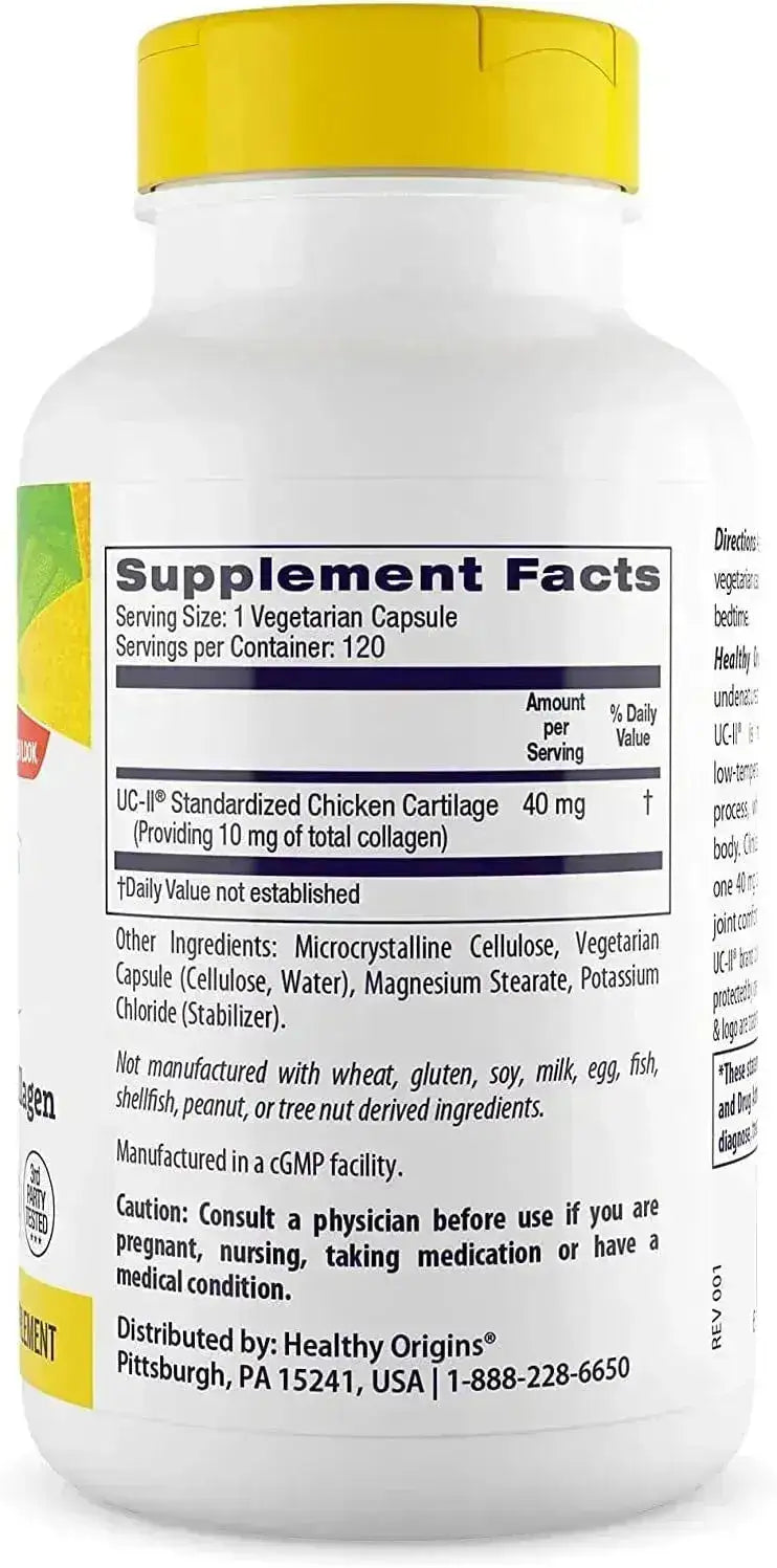 HEALTHY ORIGINS - Healthy Origins UC-II 40Mg. 120 Capsulas - The Red Vitamin MX - Suplementos Alimenticios - {{ shop.shopifyCountryName }}