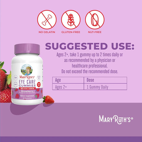 MARY RUTH ORGANICS - MaryRuth's Eye Care Gummies 90 Gomitas - The Red Vitamin MX - Suplementos Alimenticios - {{ shop.shopifyCountryName }}