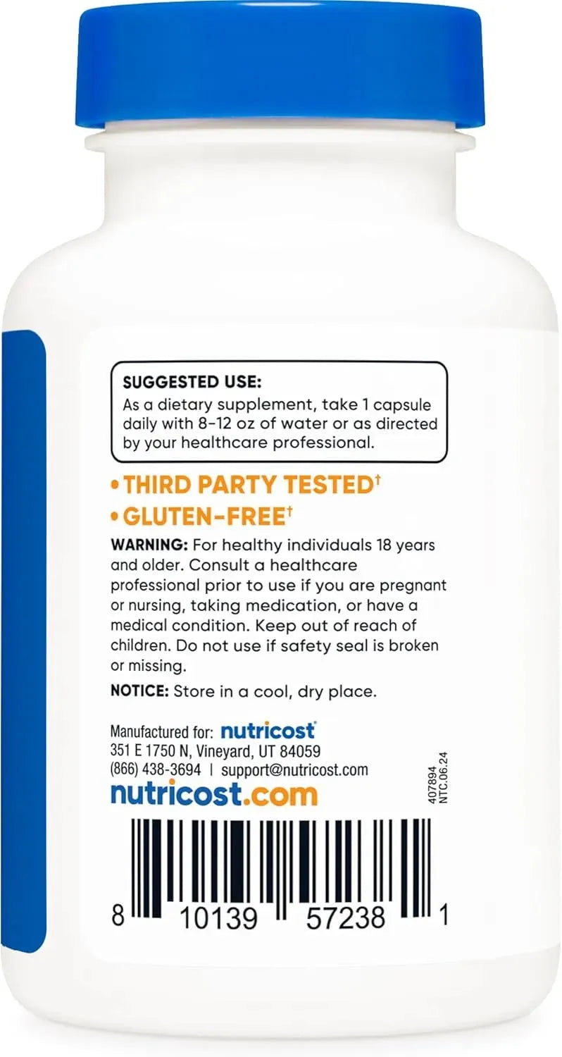 NUTRICOST - Nutricost Zinc + Copper 120 Capsulas - The Red Vitamin MX - Suplementos Alimenticios - {{ shop.shopifyCountryName }}