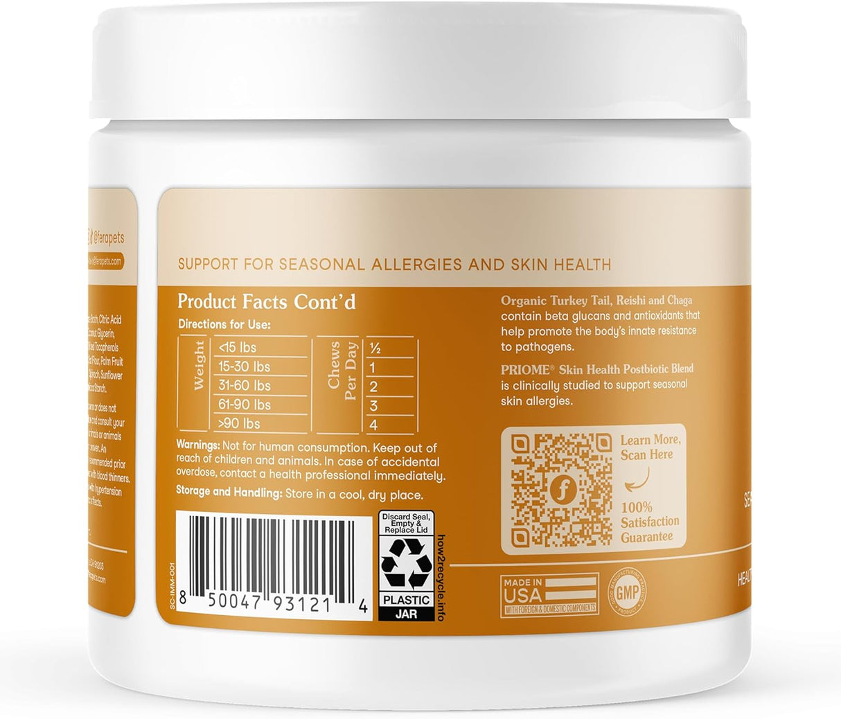 FERA PETS - Fera Pet Organics Dog Allergy and Immune Support 90 Masticables - The Red Vitamin MX - Suplementos Herbales Para Perros - {{ shop.shopifyCountryName }}