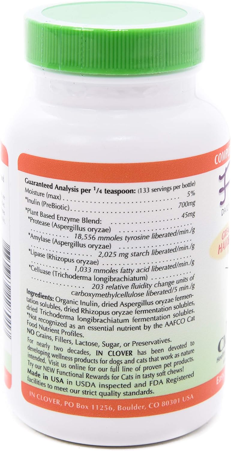 In Clover Fresh Digest Daily Digestive Aid and Immune Support Supplement for Cats 100Gr.