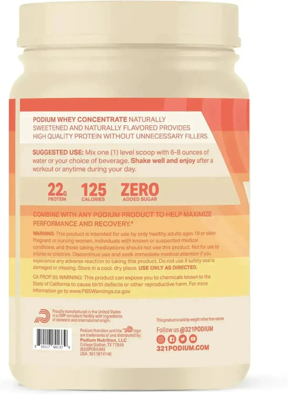 PODIUM NUTRITION - Podium Nutrition Whey Protein Powder 15 Servicios Chocolate Brownie 540Gr. - The Red Vitamin MX - Suplementos Alimenticios - {{ shop.shopifyCountryName }}