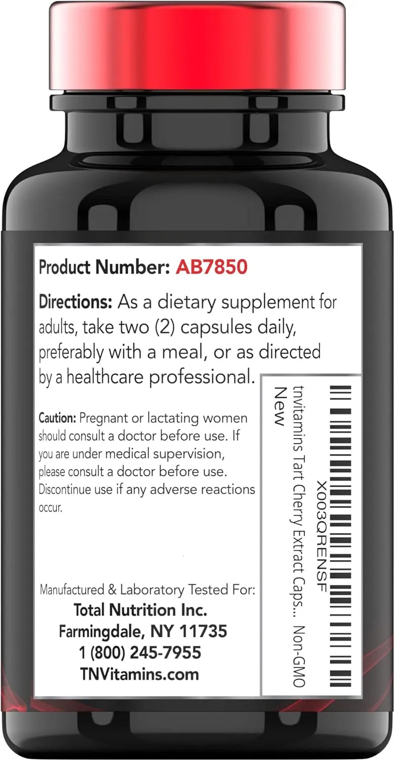 TNTVITAMINS - tnvitamins Tart Cherry 2400Mg. 120 Capsulas - The Red Vitamin MX - Suplementos Alimenticios - {{ shop.shopifyCountryName }}