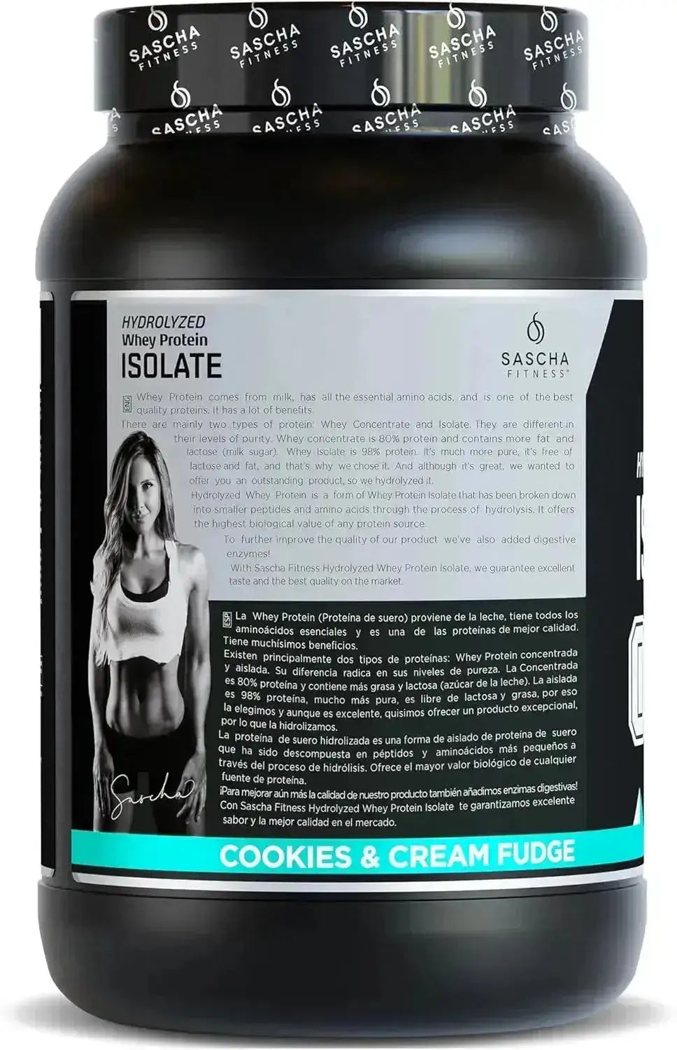 SASCHA FITNESS - SASCHA FITNESS Hydrolyzed Whey Protein Isolate Grass-Fed Cookies & Cream 986Gr. - The Red Vitamin MX - Suplementos Alimenticios - {{ shop.shopifyCountryName }}