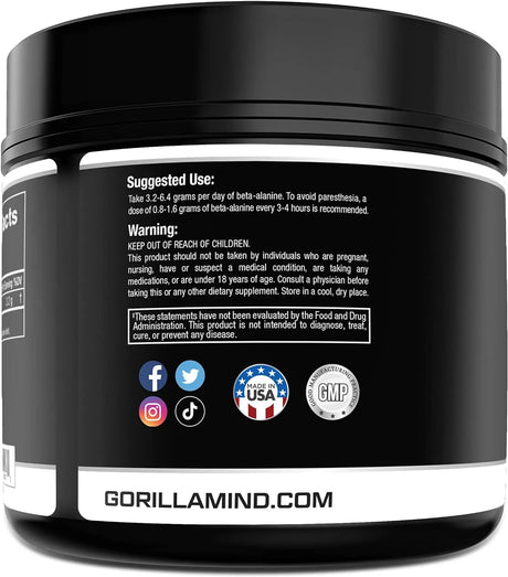GORILLA MODE - Gorilla Mode Beta-Alanine 60 Servicios 192Gr. - The Red Vitamin MX - Suplementos Alimenticios - {{ shop.shopifyCountryName }}