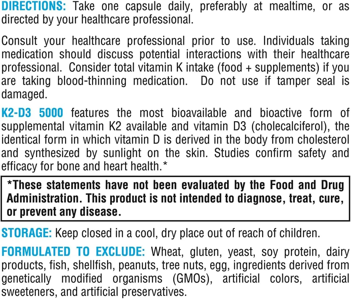 XYMOGEN - XYMOGEN K2-D3 5000 120 Capsulas - The Red Vitamin MX - Suplementos Alimenticios - {{ shop.shopifyCountryName }}