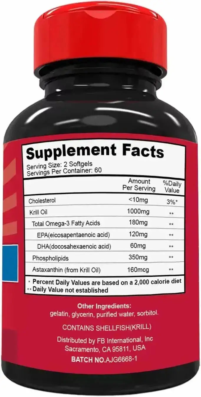 EAZGOO - EAZGOO Antarctic Krill Oil 1000Mg. 120 Capsulas Blandas 2 Pack - The Red Vitamin MX - Suplementos Alimenticios - {{ shop.shopifyCountryName }}
