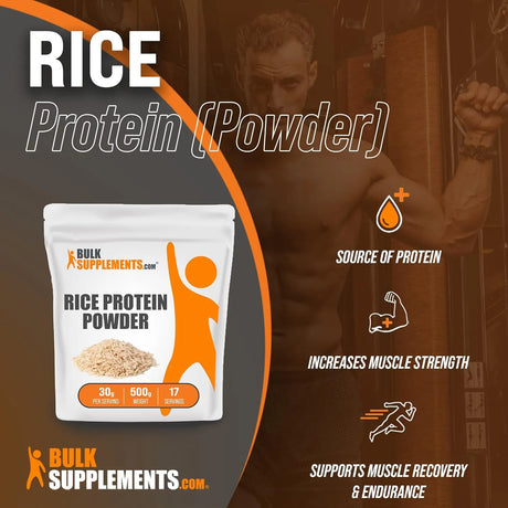 BULK SUPPLEMENTS - Bulk Supplements Organic Rice Protein Powder 500Gr. - The Red Vitamin MX - Suplementos Alimenticios - {{ shop.shopifyCountryName }}