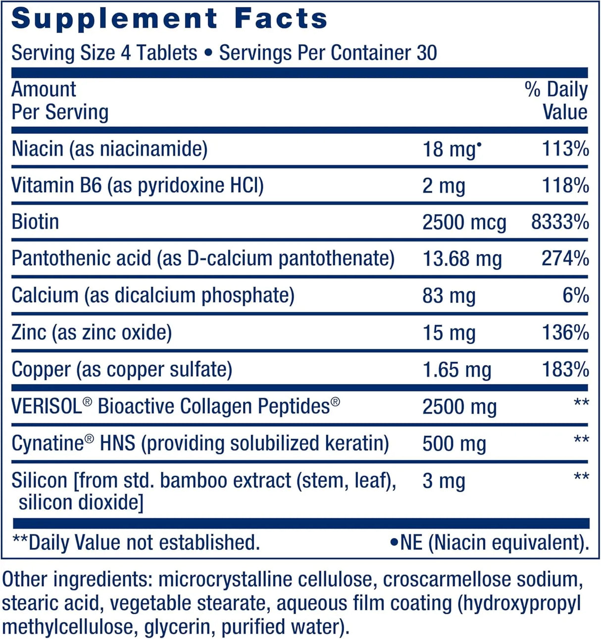 LIFE EXTENSION - Life Extension Hair Skin & Nails Collagen Plus Formula 120 Tabletas - The Red Vitamin MX - Suplementos Alimenticios - {{ shop.shopifyCountryName }}