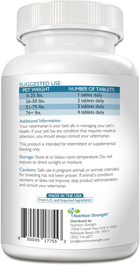 NUTRITION STRENGTH - Nutrition Strength 15-in-1 Mushrooms for Dogs 90 Tabletas - The Red Vitamin MX - Suplementos Herbales Para Perros - {{ shop.shopifyCountryName }}