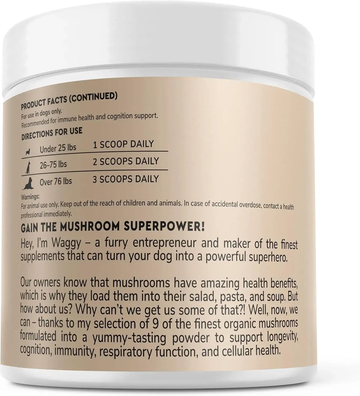 WONDER PAWS - WONDER PAWS Immune Support Mushroom Powder for Dogs 90Gr. - The Red Vitamin MX - Suplementos Herbales Para Perros - {{ shop.shopifyCountryName }}