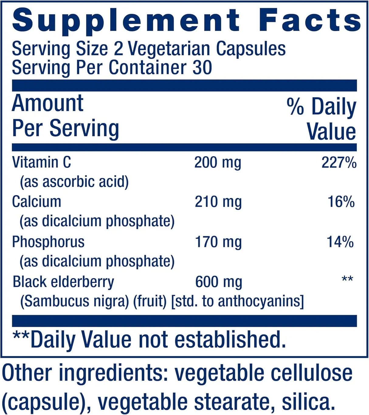 LIFE EXTENSION - Life Extension Black Elderberry + Vitamin C 60 Capsulas - The Red Vitamin MX - Suplementos Alimenticios - {{ shop.shopifyCountryName }}