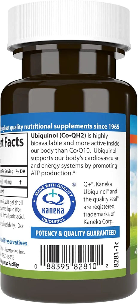 CARLSON - Carlson Co-QH2 Ubiquinol 100Mg. 60 Capsulas Blandas - The Red Vitamin MX - Suplementos Alimenticios - {{ shop.shopifyCountryName }}
