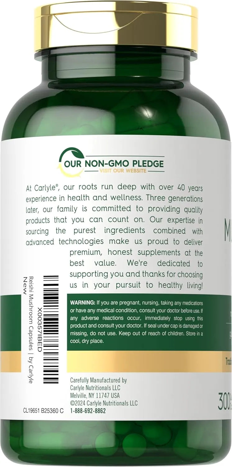 CARLYLE - Carlyle Reishi Mushroom 5000Mg. 300 Capsulas - The Red Vitamin MX - Suplementos Alimenticios - {{ shop.shopifyCountryName }}