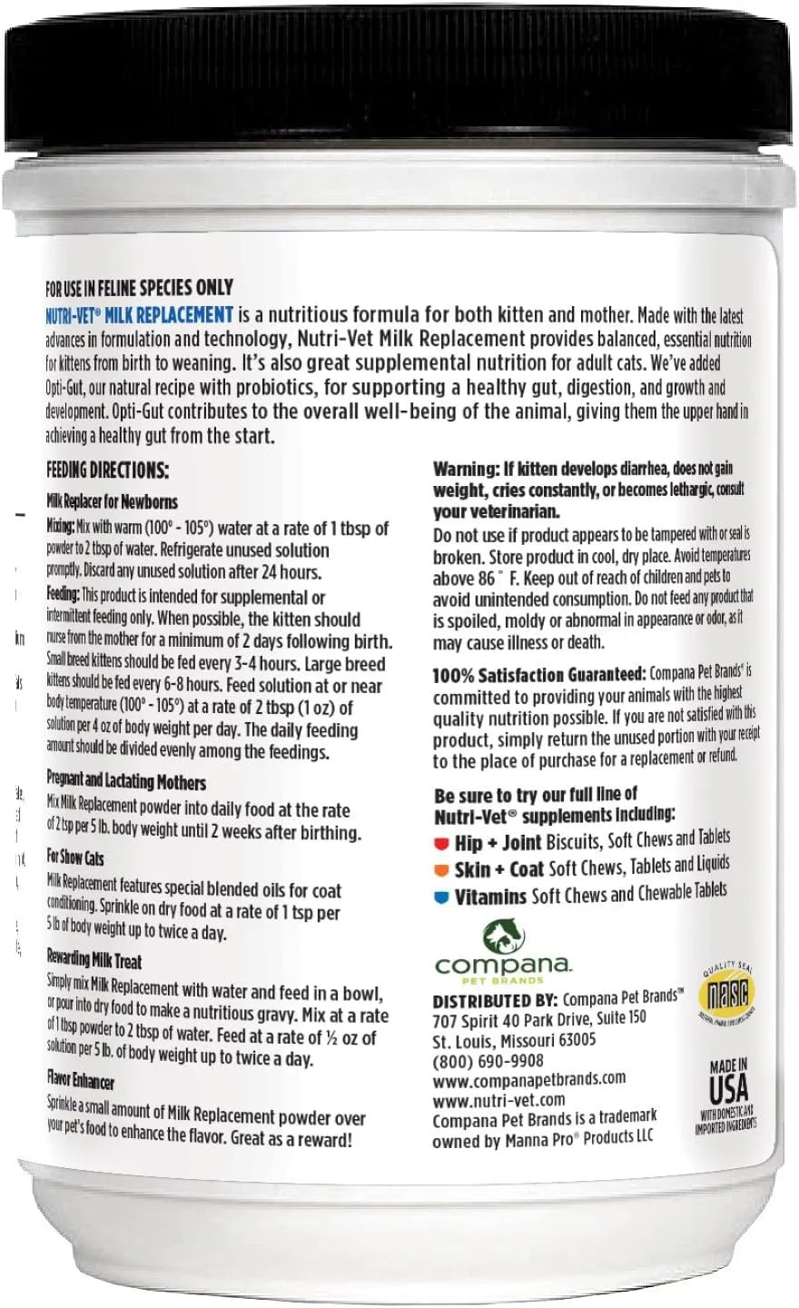 NUTRI-VET - Nutri-Vet Milk Replacer For Puppies 340Gr. - The Red Vitamin MX - Sustitutos De Leche Para Perros - {{ shop.shopifyCountryName }}
