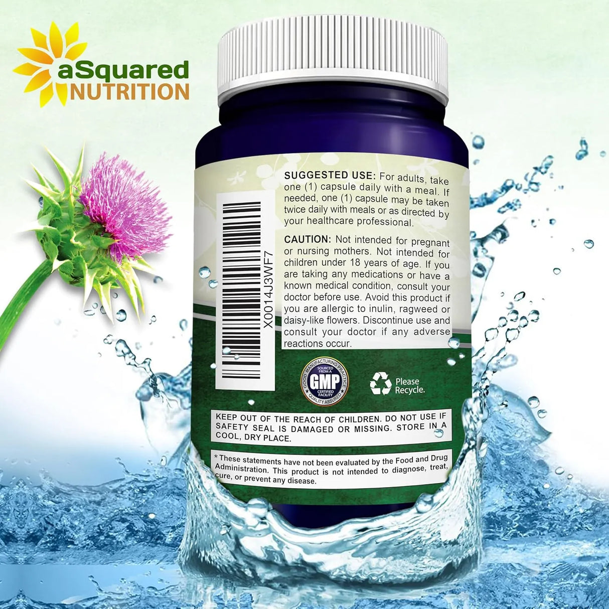 ASQUARED NUTRITION - aSquared Nutrition Milk Thistle 1000Mg. 200 Capsulas - The Red Vitamin MX - Suplementos Alimenticios - {{ shop.shopifyCountryName }}