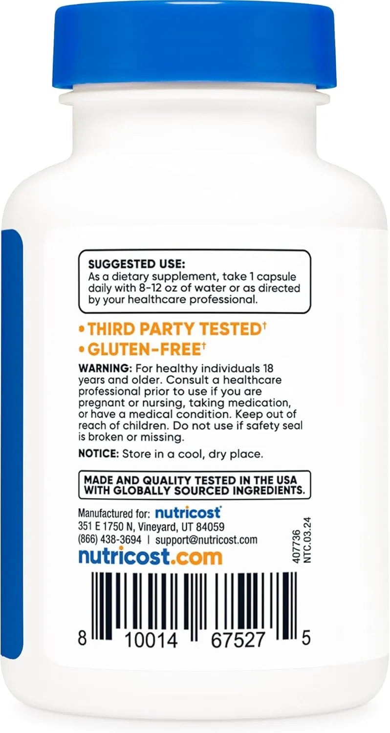 NUTRICOST - Nutricost TUDCA 250Mg. 60 Capsulas - The Red Vitamin MX - Suplementos Alimenticios - {{ shop.shopifyCountryName }}