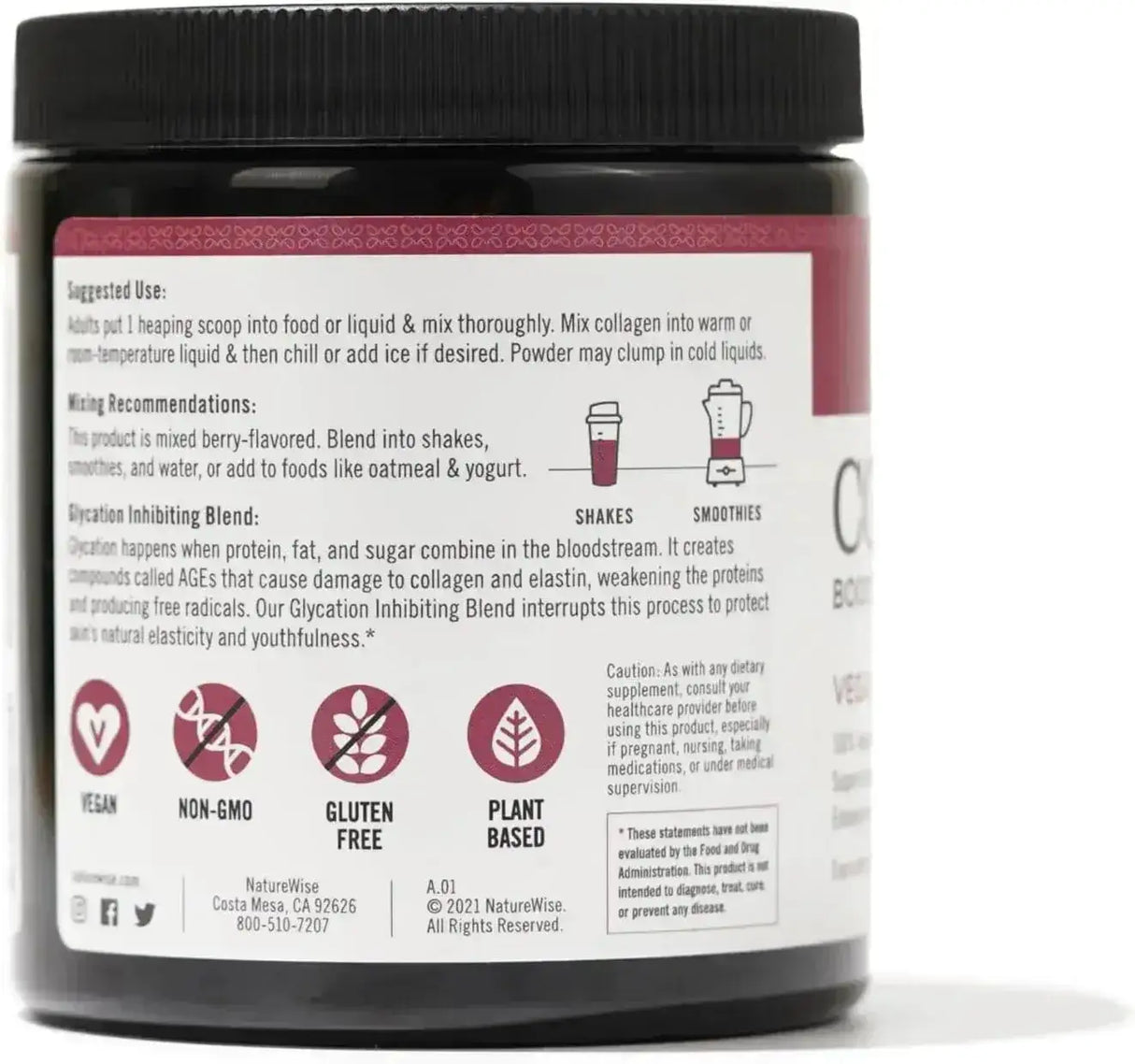 NATUREWISE - NatureWise Vegan Collagen Powder 261Gr. - The Red Vitamin MX - Suplementos Alimenticios - {{ shop.shopifyCountryName }}