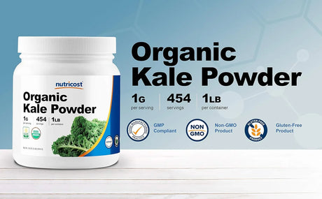 NUTRICOST - Nutricost Organic Kale Powder 454Gr. 2 Pack - The Red Vitamin MX - Suplementos Alimenticios - {{ shop.shopifyCountryName }}