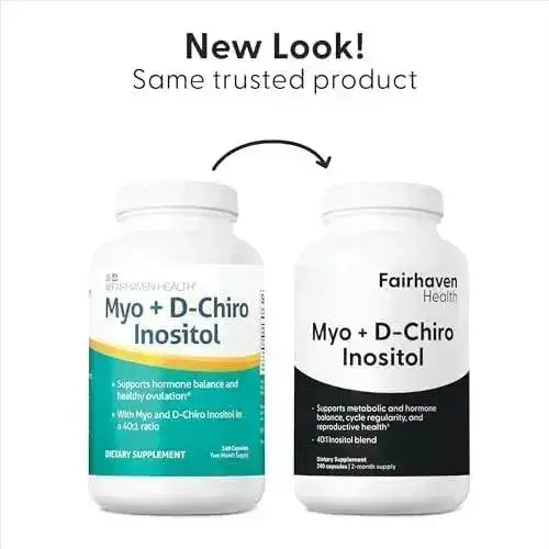 FAIRHAVEN HEALTH - Fairhaven Health Myo-Inositol and D-Chiro Inositol 240 Capsulas - The Red Vitamin MX - Suplementos Alimenticios - {{ shop.shopifyCountryName }}