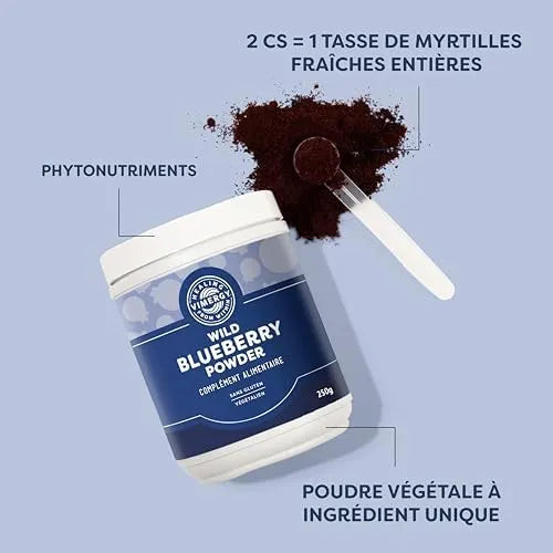 VIMERGY - Vimergy Wild Blueberry Powder 250Gr. - The Red Vitamin MX - Suplementos Alimenticios - {{ shop.shopifyCountryName }}