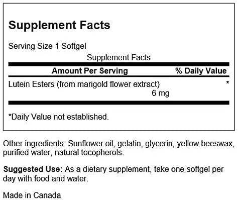 SWANSON - Swanson Lutein Esters 6Mg. 100 Capsulas Blandas 2 Pack - The Red Vitamin MX - Suplementos Alimenticios - {{ shop.shopifyCountryName }}