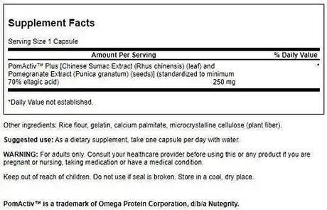 SWANSON - Swanson Pomegranate Extract 250Mg. 60 Capsulas 2 Pack - The Red Vitamin MX - Suplementos Alimenticios - {{ shop.shopifyCountryName }}