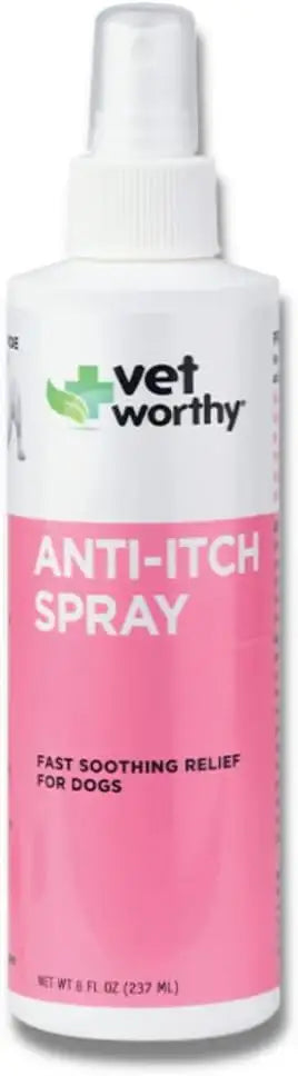 VET WORTHY - Vet Worthy Anti-Itch Spray for Dogs 8 Fl.Oz. - The Red Vitamin MX - Remedios Para La Picazón De Perros - {{ shop.shopifyCountryName }}